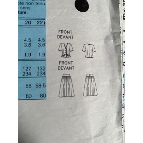 Butterick Sewing pattern 6190 suit blazer skirt sz 12 14 16 - Picture 6 of 6